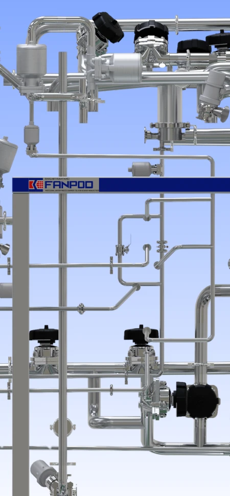 Sanitary diaphragm valve features and body construction